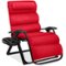Best Choice Products - Oversized Zero Gravity Chair, Folding Recliner w/ Removable Cushion, Side Tray - Crimson Red-Front_Standard