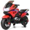 Costway - 12V Kids Ride On Motorcycle Electric Motor Bike w/ Training Wheels & Light - Red-Front_Standard