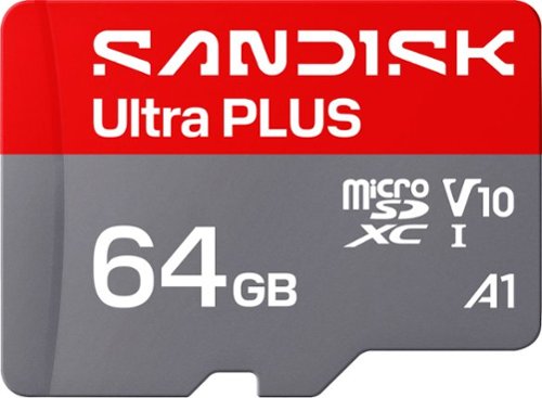 SANDISK - 64GB ULTRA PLUS MICROSD UHS-I CARD