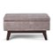 Simpli Home - Owen 34 inch Wide Mid Century Modern Rectangle Coffee Table Storage Ottoman - Distressed Gray Taupe-Front_Standard