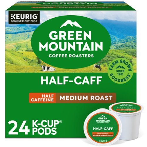 Green Mountain Coffee - Half Caff Coffee, Keurig Single-Serve K-Cup pods, Medium Roast, 24 Count-Front_Standard 