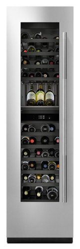 JennAir - Rise Left Swing 24" Wine Column Panel - Stainless Steel-Front_Standard 