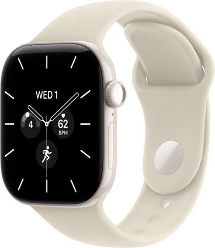 Apple Watch Series 12 (GPS + Cellular) 42mm Ceramic Case with Sand Sport Band - M/L - Pearl White - (2026)