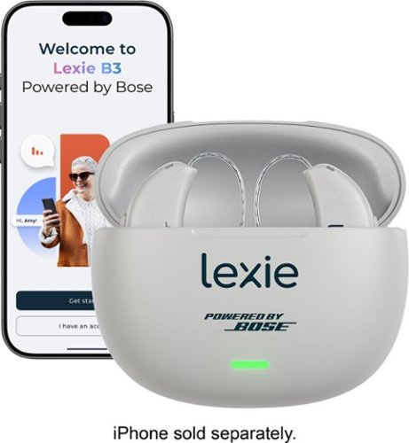 Lexie Hearing - Lexie B3 OTC Hearing Aids Powered by Bose - Automatic Customization - Up to 128-Hour Battery Life - Cool Gray
