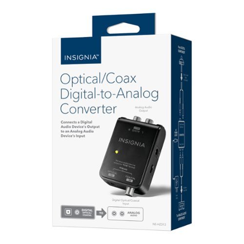 Insignia™ Optical/Coaxial Digital-to-Analog Audio Converter - Black HOW TO BUY