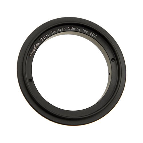 Fotodiox - 58mm Macro Reverse Ring for Canon EF/EF-S Cameras - Reverse Filter Thread to Camera Mount Adapter-Front_Standard 