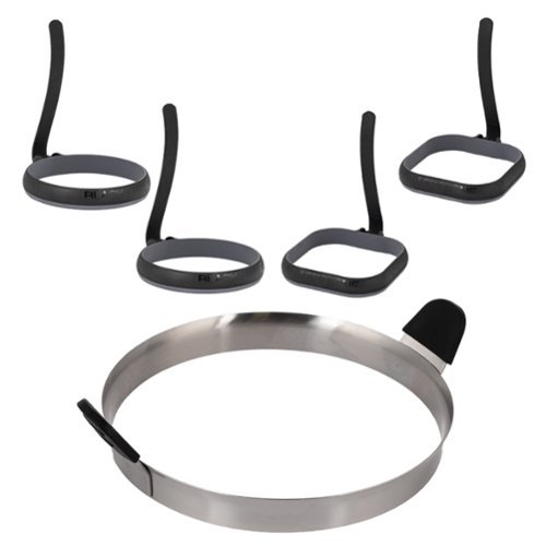 Blackstone - 7-Piece Silicone and Stainless Steel Omelet and Egg Ring Kit