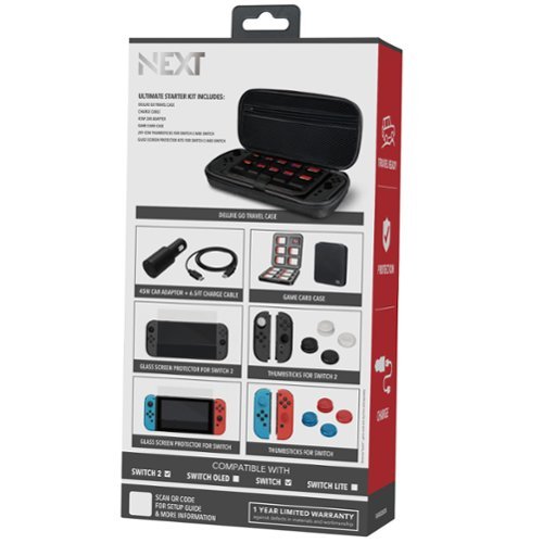 NEXT Ultimate Starter Kit for Nintendo Switch 2 & Switch - Gray/Black BUY IN EUROPE