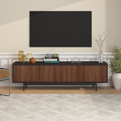 Camden&Wells - Dina TV Stand for Most TVs up to 75" - Obsidian/Warm Walnut-Front_Standard 