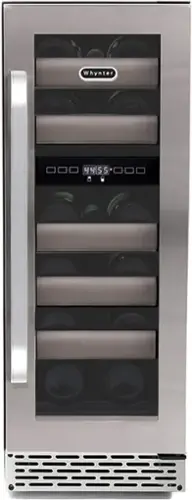Front. Whynter - Elite 17-Bottle Wine Refrigerator - Stainless steel.