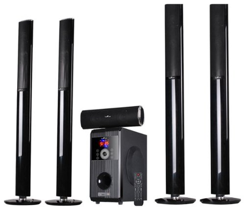 beFree Sound - 5.1-Channel Bluetooth Speaker System - Black-Front_Standard 