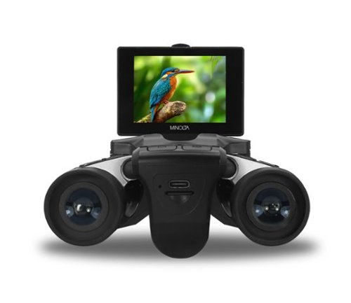 Minolta - 12x32 Digital Binoculars - 4K UHD Video Camera, 48MP Photo, 8X Digital Zoom-Front_Standard 