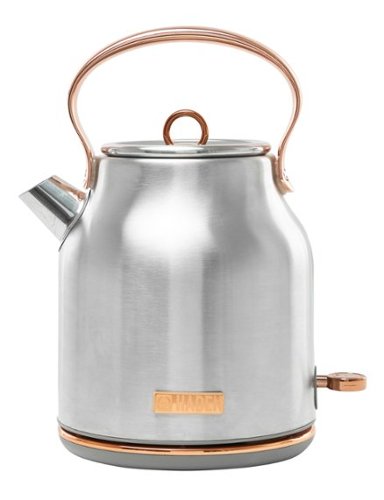 Haden - Heritage Electric Kettle - Steel/Copper-Front_Standard 