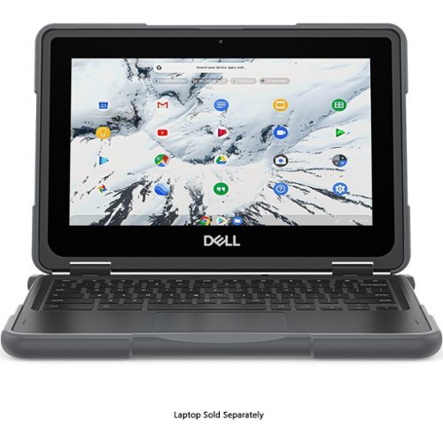 SaharaCase DualShock Laptop Case for Dell 3120/3110/3100 Clamshell and 2-in-1 Chromebook - Gray/Clear WORLDWIDE DELIVERY