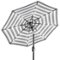 Best Choice Products - 10ft Solar LED Lighted Patio Umbrella w/ Tilt Adjustment, UV-Resistant Fabric - Striped Black-Front_Standard