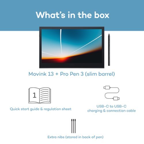 Wacom Movink 13 Creative Pen Drawing Tablet with Touch Display - Black BUY IN EUROPE