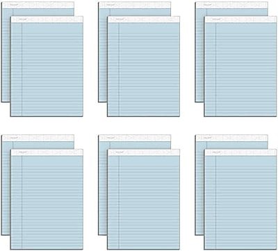 TOPS - Prism+ Notepads, 8.5" x 11.75", Wide, 50 Sheets/Pad, 12 Pads/Pack (TOP63120) - Blue