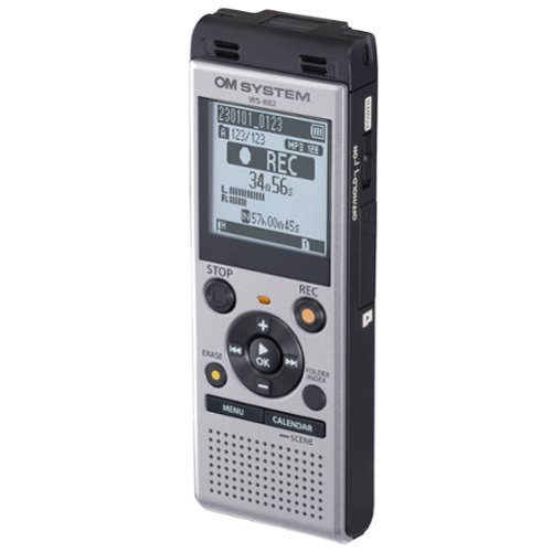 OM System WS-882 Digital Voice Recorder - Black/Grey GLOBAL SHIPPING
