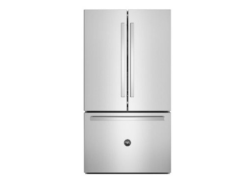 36" Bertazzoni Refrigerator - 26.2 Cu. Ft. - Counter-Depth - French Door - Bottom Freezer - Stainless - Stainless Steel