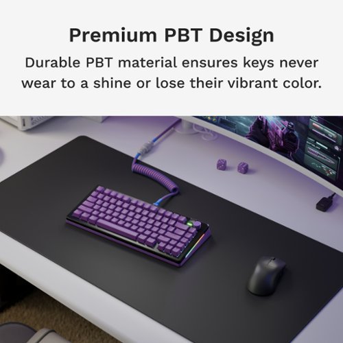 Glorious GPBT Basics Universal Keycap Set Compatible with Most 100% 85% 80% TKL 60% Compact 75% Mechanical Keyboards - Epic Purple WORLDWIDE DELIVERY