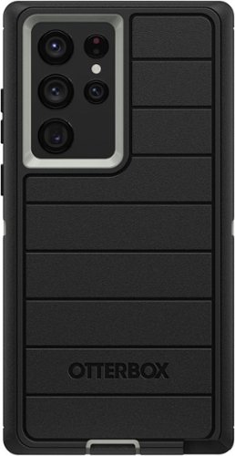 OtterBox - Galaxy S22 Ultra (Only) Defender Series Case - Case Only - Rugged & Durable - with Port Protection - Graphite Shadow (Black & Grey)-Front_Standard 