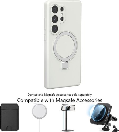 SaharaCase Venture Series Silicone Kickstand Case for Samsung Galaxy S25 Ultra - Pearl White BUY ONLINE