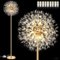 Nordic Hygge - 69'' Crystal Floor Lamp for Living Room, Modern Standing Lamp with 738PCS K9 Crystals, Tall Lamp Pole Light - Gold-Front_Standard