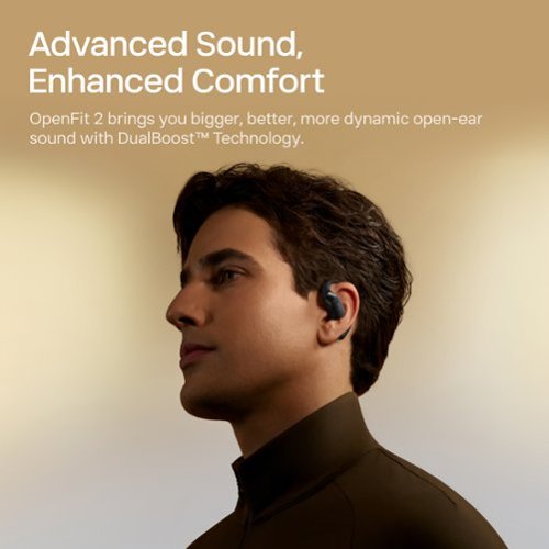 Shokz OpenFit 2 Open-Ear True Wireless Earbuds - Black WORLDWIDE DELIVERY