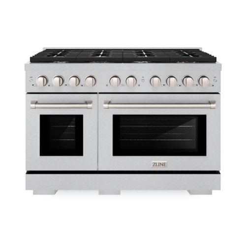 ZLINE - 48 in. Paramount Double Oven Dual Fuel Range with 8 Burners (SDRS-48) - Stainless Steel-Front_Standard 