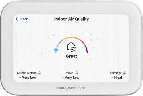 Honeywell Home X8S Smart Thermostat with Room Sensor, Video Doorbell Compatibility, and IAQ Control - White BUY IN MIDDLE EAST