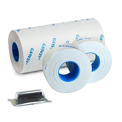 Garvey - Blank Label, 12 mm x 22 mm, 9 Rolls/Pack (2212-04500) - White-Front_Standard 