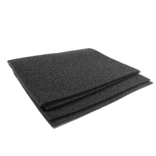 HQRP - Cut-to-Fit Foam Air Filter Sheets 24 x 15 x 1/4 in, Washable Reusable, 2 Pack for Window AC-Front_Standard 