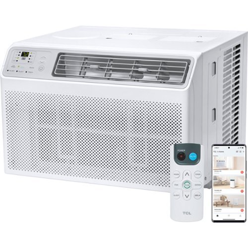 TCL - 550 Sq. Ft. 12,000 BTU Smart Window Air Conditioner - White