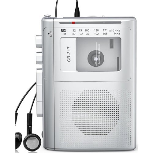 THIRSTY TURTLE - Cassette Player Recorder with Bluetooth Transmitter, Walkman-Style Portable AM/FM Player, Big Speaker, Stereo Earphone J-Front_Standard 
