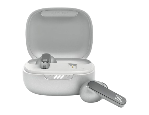 JBL - Harman Live Pro2 TWS Adaptive Noise Cancelling Perfect Call - Silver