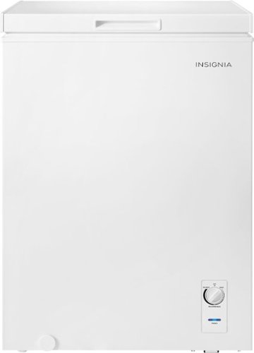 Insignia™ - 5.1 Cu. Ft. Manual Defrost Garage-Ready Chest Freezer - White