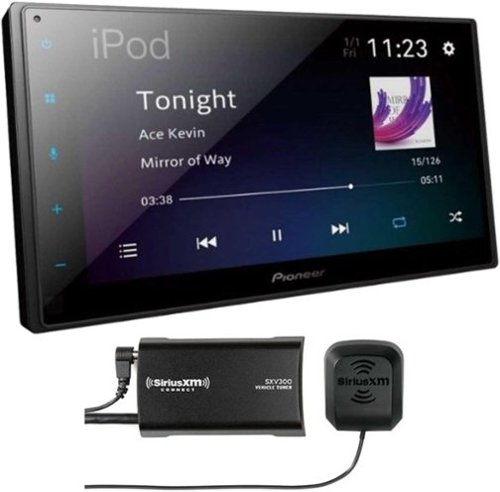 Pioneer - DMH-1800NEX 6.8" Double-DIN Digital Multimedia Receiver with Satellite Radio Tuner - Black-Front_Standard 