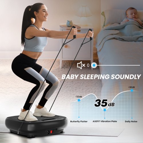KERDOM - Mini Vibration Plate Full Body Shaker, Low Noise Vibrate Stand  Shake Board Fat Burner Speed Adjustable Vibrating Shaking - Black