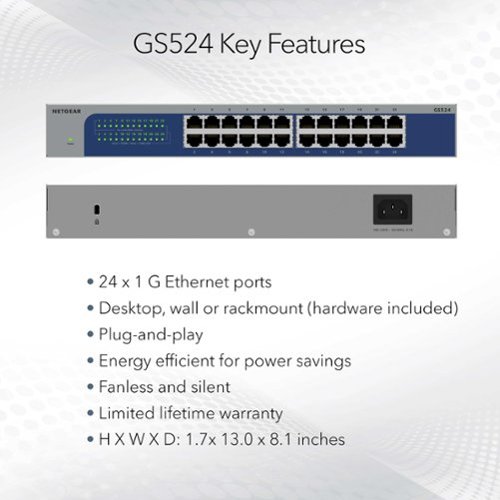 NETGEAR 24-port Gigabit Ethernet Switch - Gray HOW TO BUY