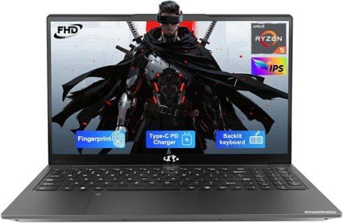 NIMO - 15.6 FHD IPS Laptop-Computer AMD Ryzen 5 3500U 16GB RAM 512GB SSD 3.7GHz - Gray-Front_Standard 