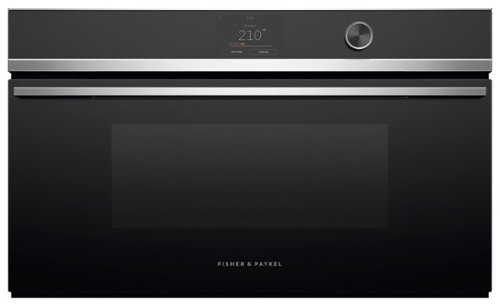Fisher & Paykel - Contemporary 30-in  combination steam oven with 23 functions touch screen with dial compact - Stainless Steel