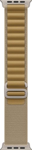 Apple - 49mm Alpine Loop - Medium - Natural Titanium Finish - Tan