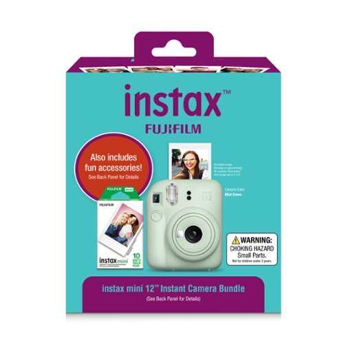 Fujifilm instax mini 12 Instant Camera Holiday Bundle 2026 - Mint Green GLOBAL SHIPPING