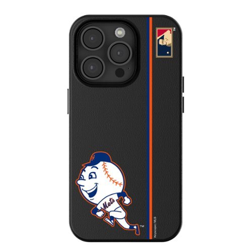 Keyscaper - MLB - New York Mets - 2014 Logo iPhone Magnetic Bump Case - 16 Pro Max - Black-Front_Standard 
