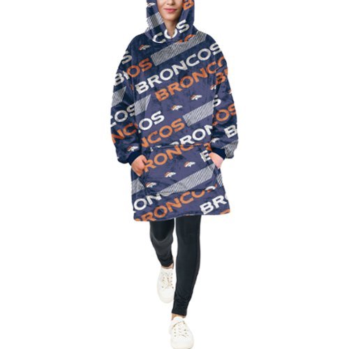 Pegasus - 60" x 80" Repeat Logo Hoodie Bloncho - Multicolor-Front_Standard 