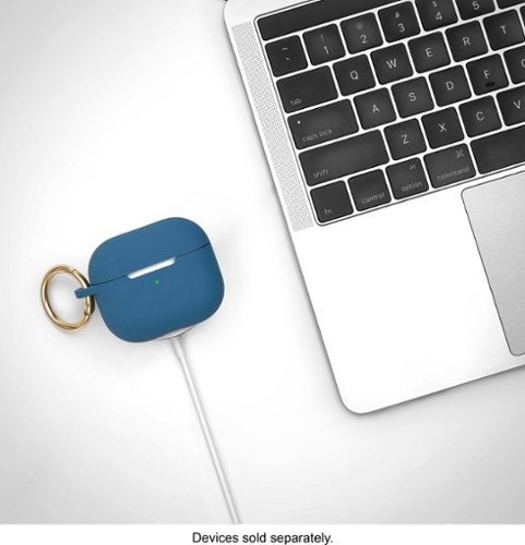 Best Buy essentials™ Silicone Case for Apple AirPods 3rd Generation - Blue SHOP ONLINE