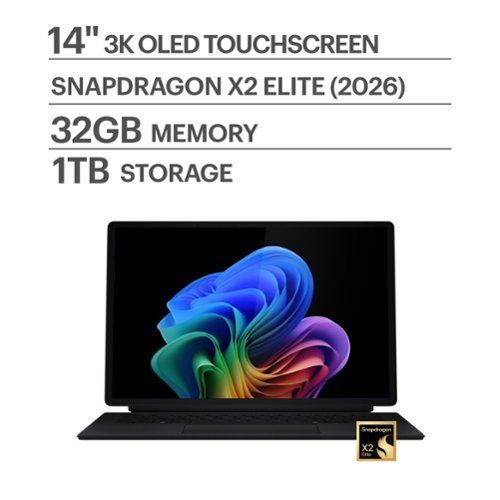 ASUS - ProArt PZ14 14" OLED 3K Touch Detachable Laptop - Snapdragon X2 Elite 18-Core - 32GB RAM - 1TB SSD - Copilot+ PC - Nano Black