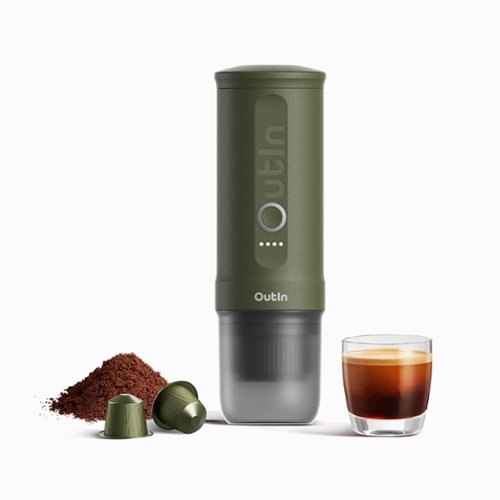 Outin Nano Portable Electric Espresso Machine (Forest Green) - Forest Green