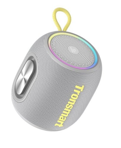 Tronsmart - T8 Mini Ultra-Portable Bluetooth Speaker, 16W Big Bass, 360° Sound, IPX7 Waterproof, 20H Playtime, Custom EQ & Light - Gray-Front_Standard 