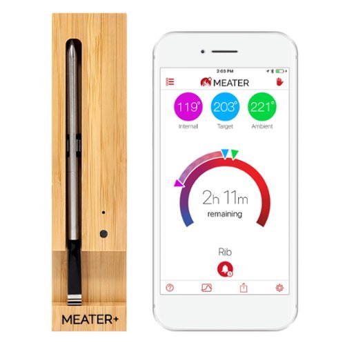 Traeger Grills MEATER Plus Food Thermometer - Silver WORLDWIDE DELIVERY